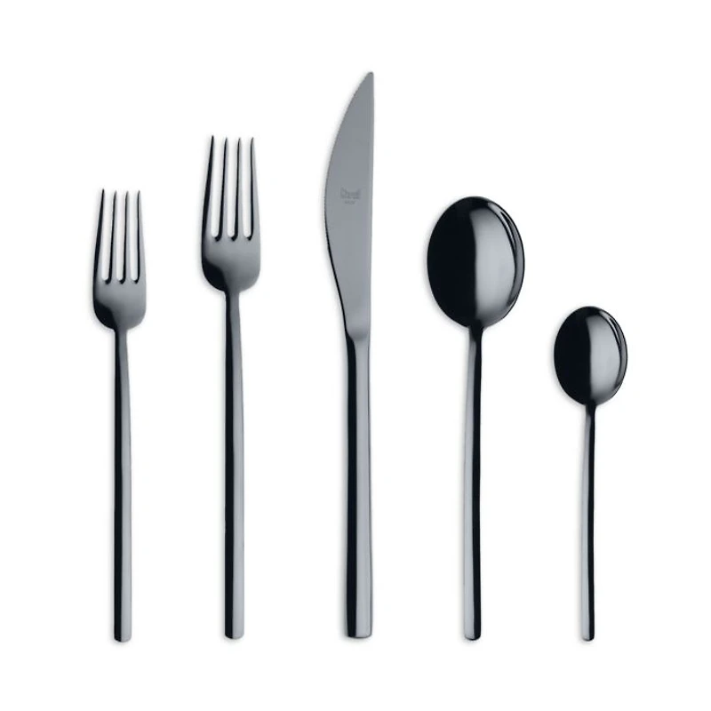 Due Oro Nero 5 Piece Place Setting