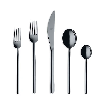 Mepra Due Oro Nero 5 Piece Place Setting