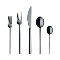 Mepra Due Oro Nero 5 Piece Place Setting