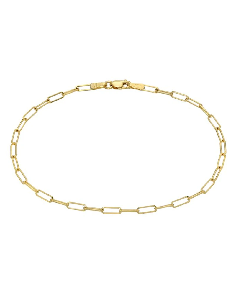 14K Yellow Gold Open Link Bracelet