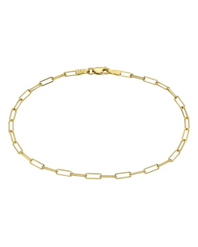 14K Yellow Gold Open Link Bracelet