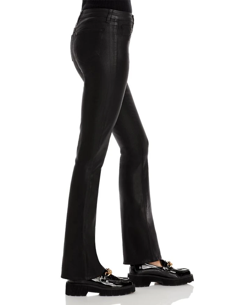 Selma High Rise Sleek Baby Bootcut Jeans Noir Coated