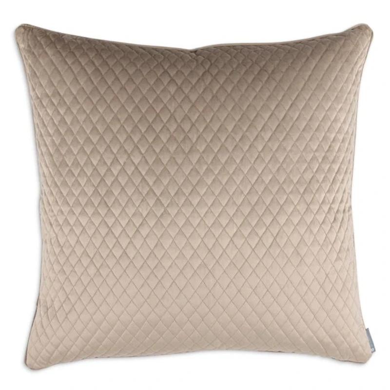 Valentina Quilted Velvet Euro Decorative Pillow, 26" x