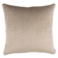 Lili Alessandra Valentina Quilted Velvet Euro Decorative Pillow