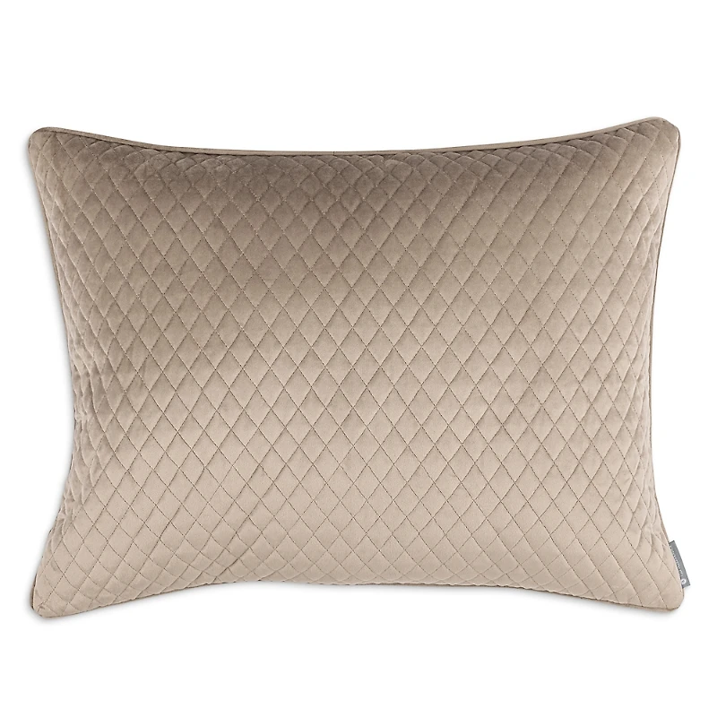 Lili Alessandra Valentina Quilted Velvet Decorative Pillow