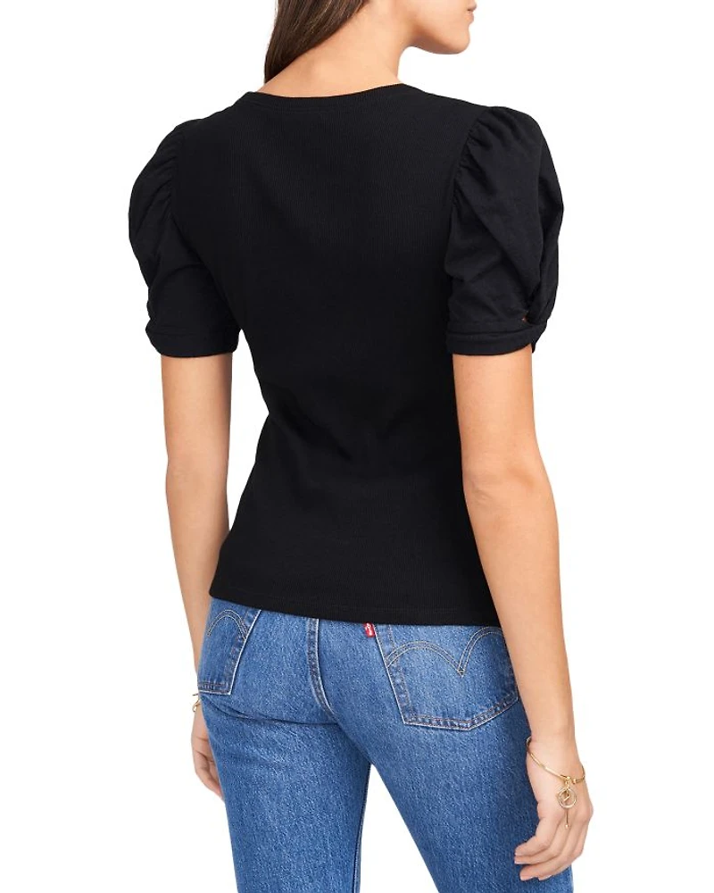 Puff Sleeve Cotton Tee