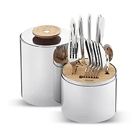 Christofle Essentiel 24-Piece Flatware Set with Storage Canister