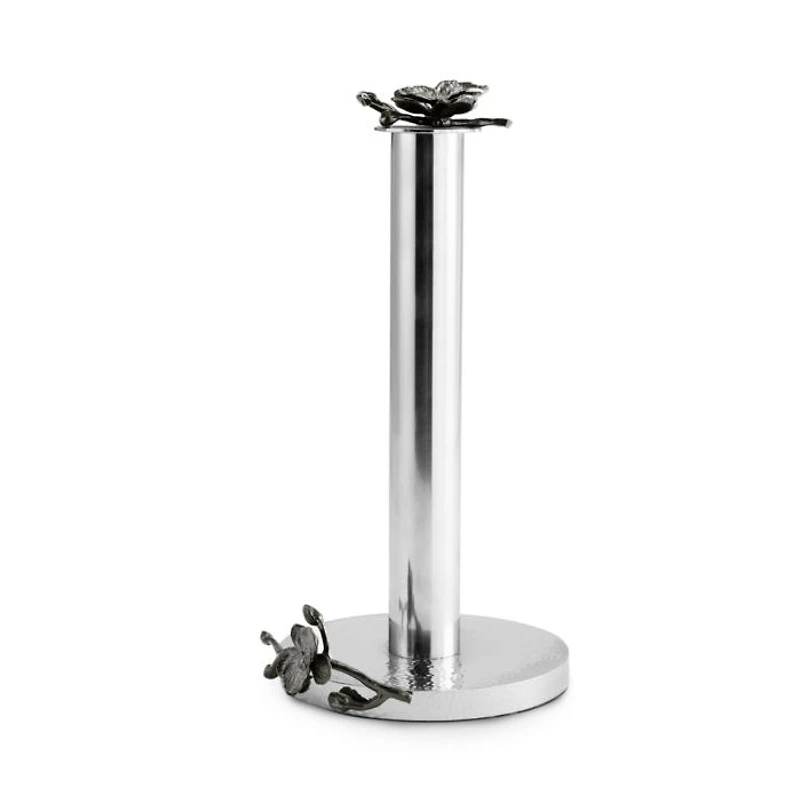 Black Orchid Towel Holder