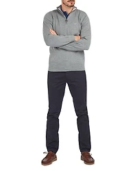 Cotton Half Zip Knitted Jumper