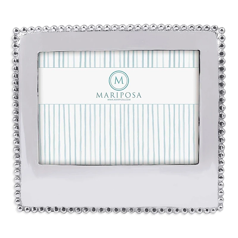 Mariposa Beaded Statement Picture Frame, 5 x 7
