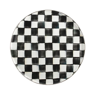 Mackenzie-Childs Courtly Check Enamel Round Tray