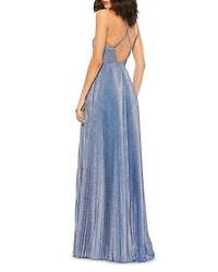 Metallic Empire Gown