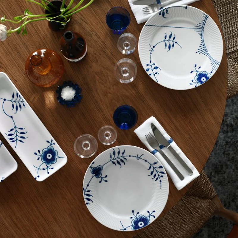 "Blue Fluted Mega" Dinner Plate #2