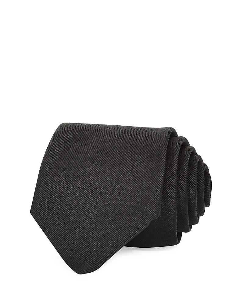 Boss Solid Ribbed Silk Classic Tie