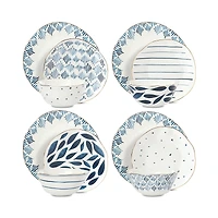 Lenox Blue Bay 12-Piece Dinnerware Set