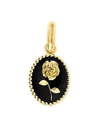 Gigi Clozeau 18K Yellow Gold Rose Pendant
