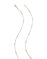 Bar Station Necklace in 14K Yellow Gold, 16" - Exclusive