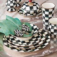 Courtly Check Enamel Salad Plate