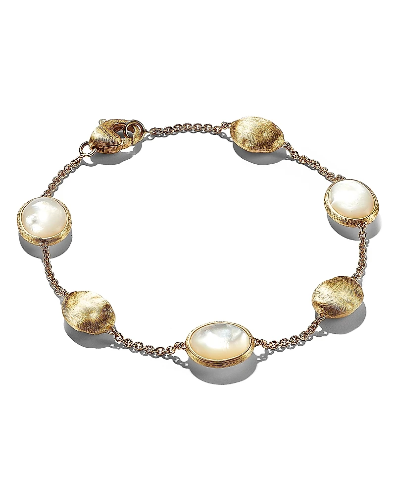 Marco Bicego 18K Yellow Gold Siviglia Mother Of Pearl Beaded Bracelet - 150th Anniversary Exclusive