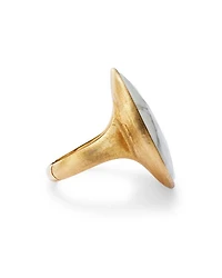 18K Yellow Gold Lunaria Howlite Cocktail Ring - 150th Anniversary Exclusive