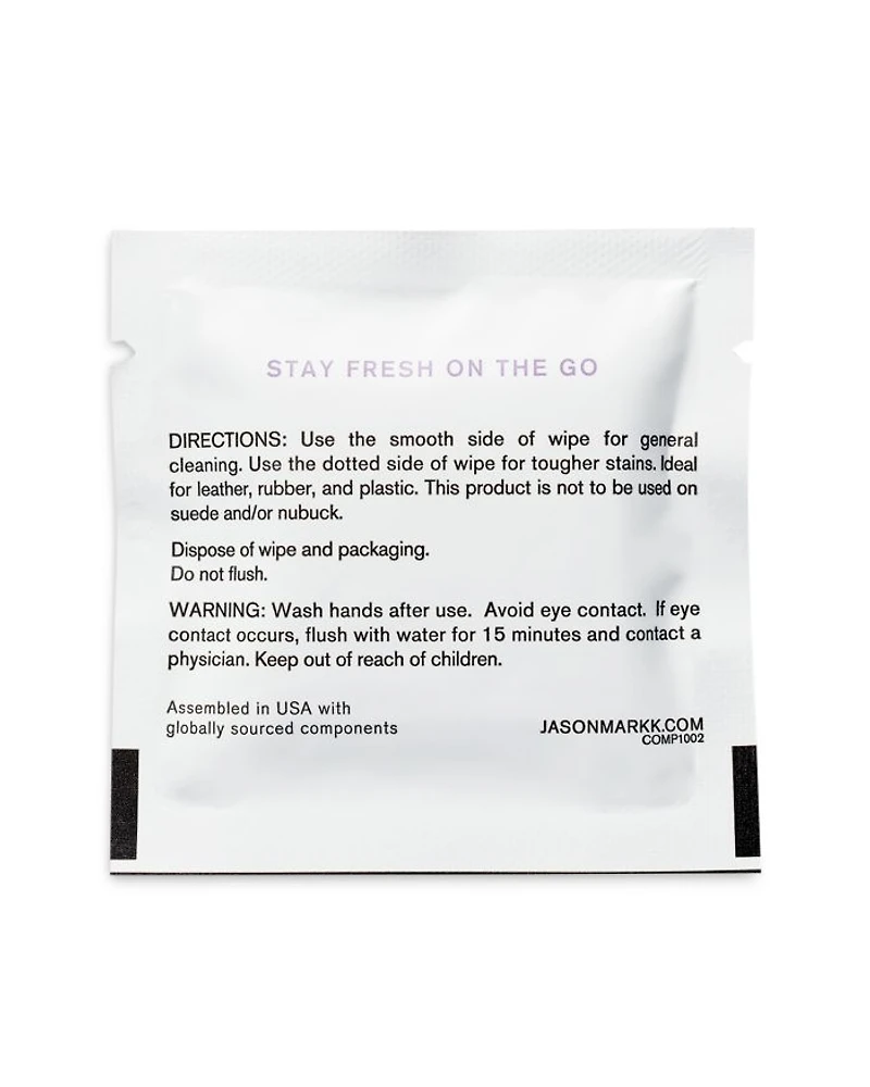 Shoe Cleaning Quick Wipes, Pack of 30