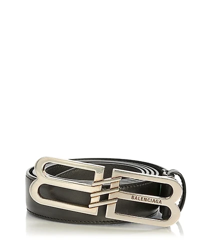 Balenciaga Men's Bb Signature Belt Bb Monogram Coated Canvas