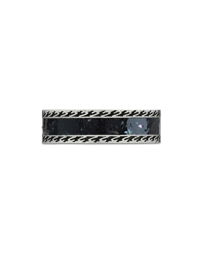 Silver Interlocked G 6mm Band Ring