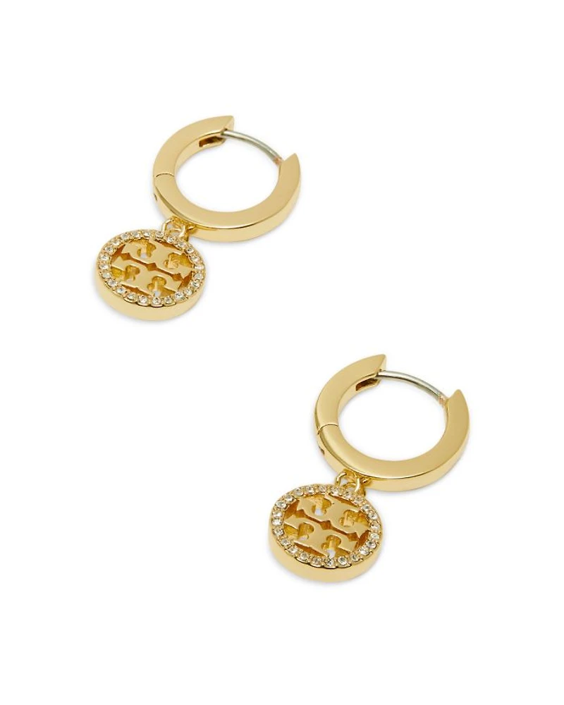 Miller Pavé Crystal Hoop Earrings