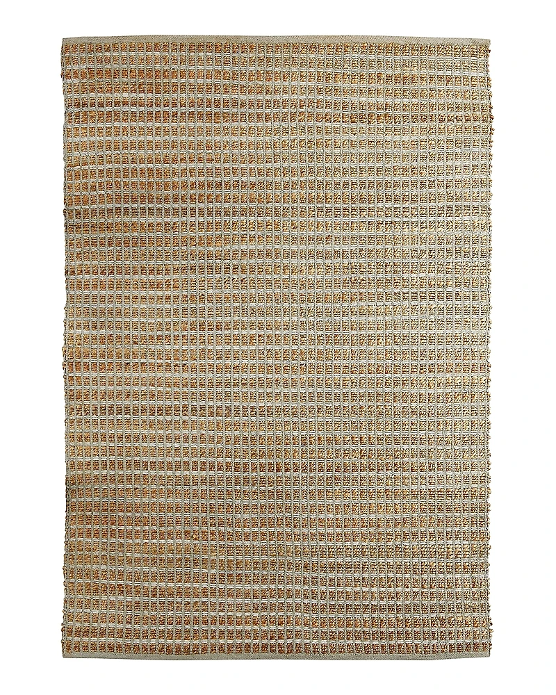 Lr Home Origin Modern Grid Natural Jute Area Rug, 5' x 7'9