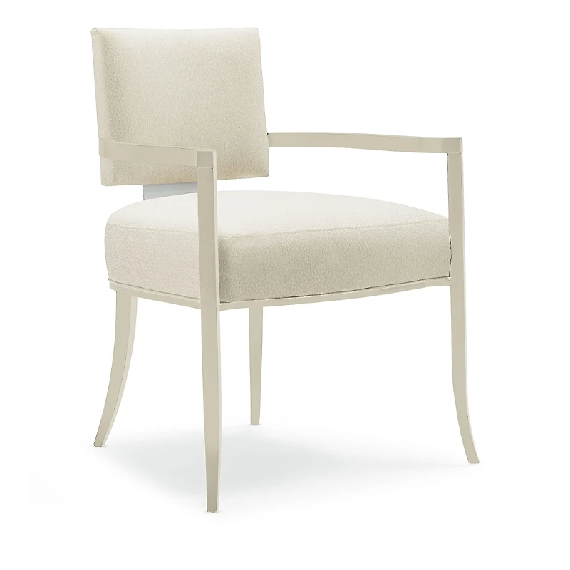 Caracole Reserved Seating Arm Chair- Ivory