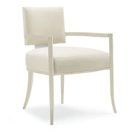 Caracole Reserved Seating Arm Chair- Ivory