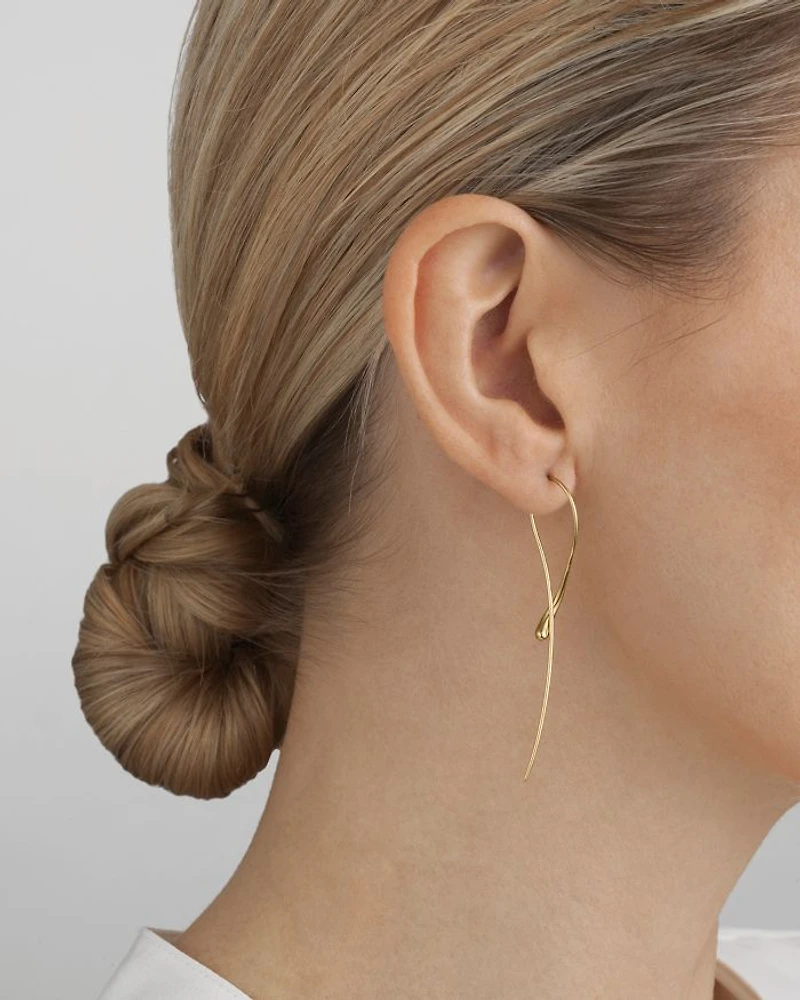 18K Yellow Gold Mercy Twist Earrings