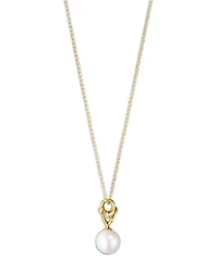Georg Jensen 18K Yellow Gold Cultured Pearl & Diamond Magic Pendant Necklace, 17.72