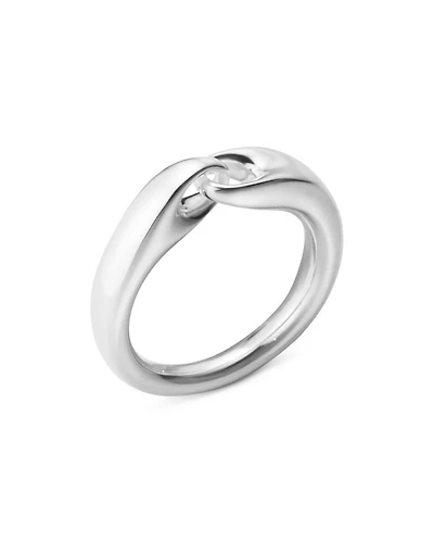 Sterling Silver Reflect Interlocked Ring