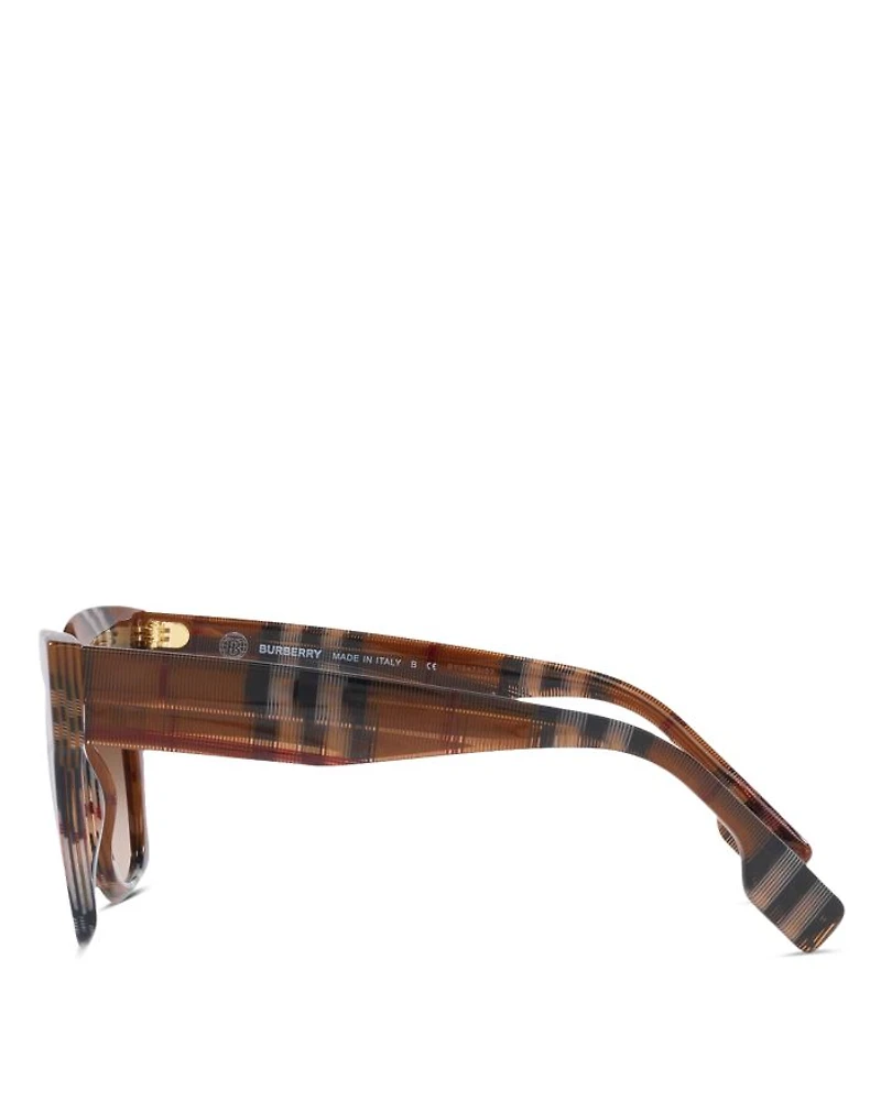 Check Square Sunglasses, 47mm
