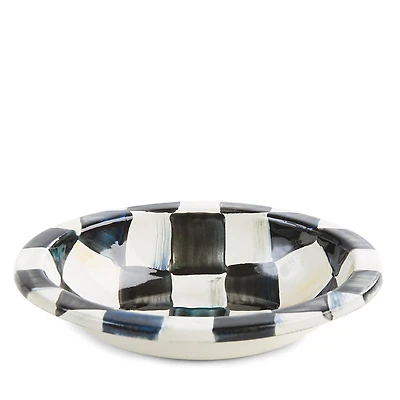 Mackenzie-Childs Courtly Check Enamel Soap Dish