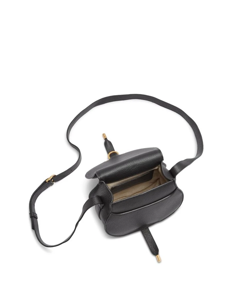 Marcie Small Leather Saddle Bag