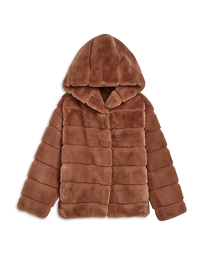 Apparis Unisex Goldy Faux Fur Short Coat - Little Kid