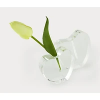 Crystal Clear Heart Shape Vase