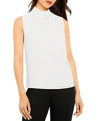 Misook High Cowl Neck Top
