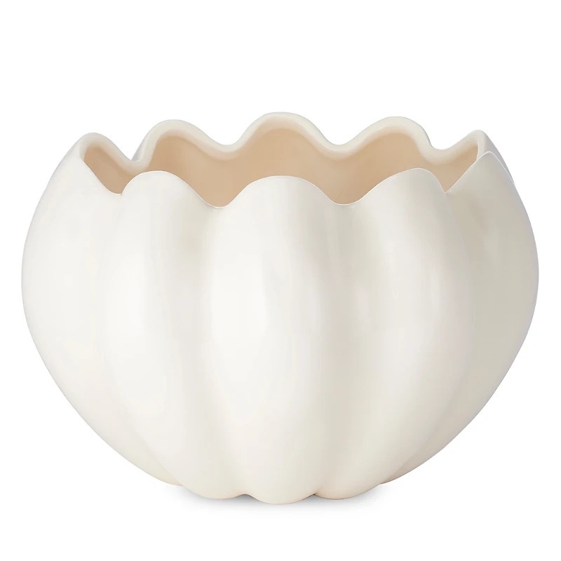 Aerin Mirabelle Cachepot, Cream