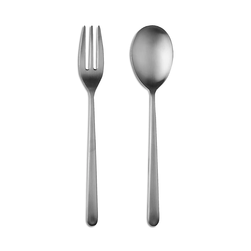 Mepra Linea Ice Fork & Spoon 2 Piece Serving Set