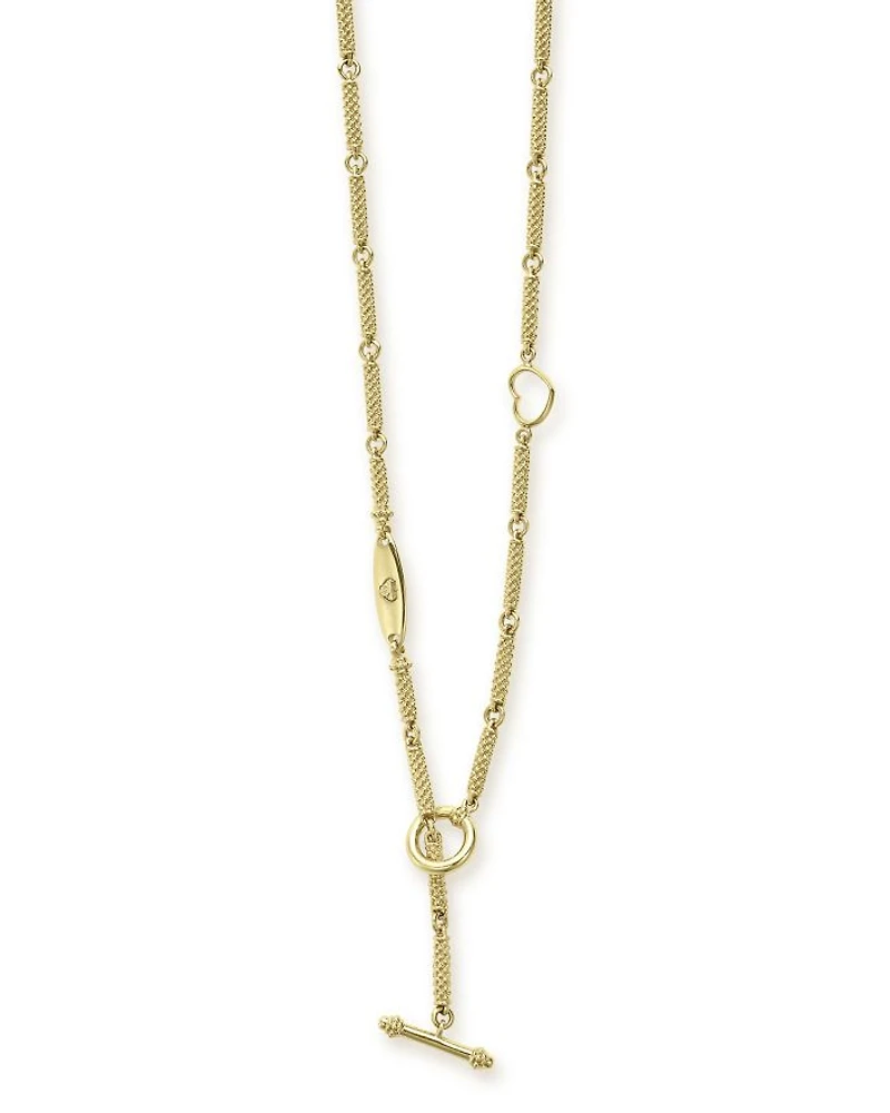 18K Yellow Gold Signature Caviar Bead Link Toggle Bracelet