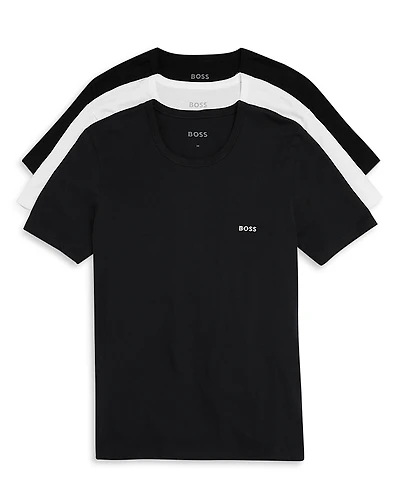 Boss Classic Cotton Regular Fit Logo Crewneck Tees
