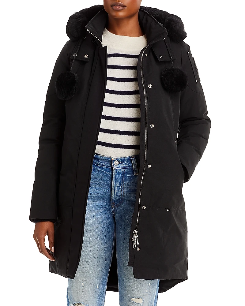 Moose Knuckles Stirling Shearling Trim Down Parka