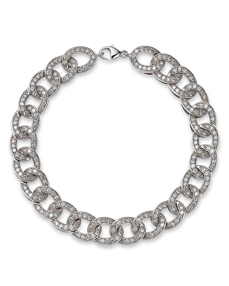Bloomingdale's Fine Collection Diamond Chain Link Bracelet