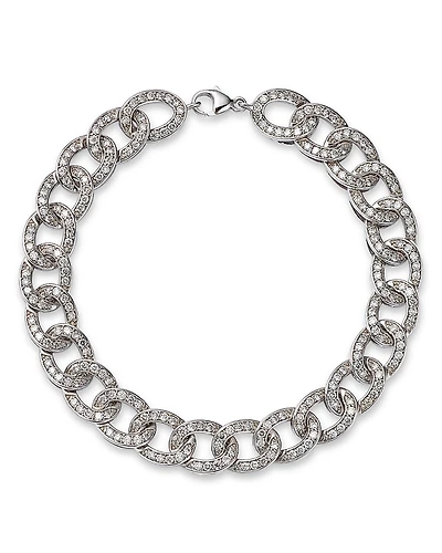 Bloomingdale's Fine Collection Diamond Chain Link Bracelet