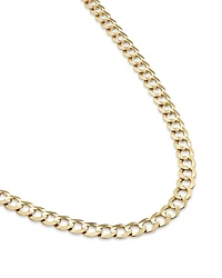 Men's Comfort Curb Link Chain Necklace in 14K Yellow Gold