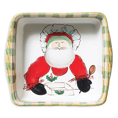 Vietri Old St. Nick Square Baker