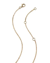 Diamond Paperclip Necklace in 14K White & Yellow Gold, 0.25 tcw